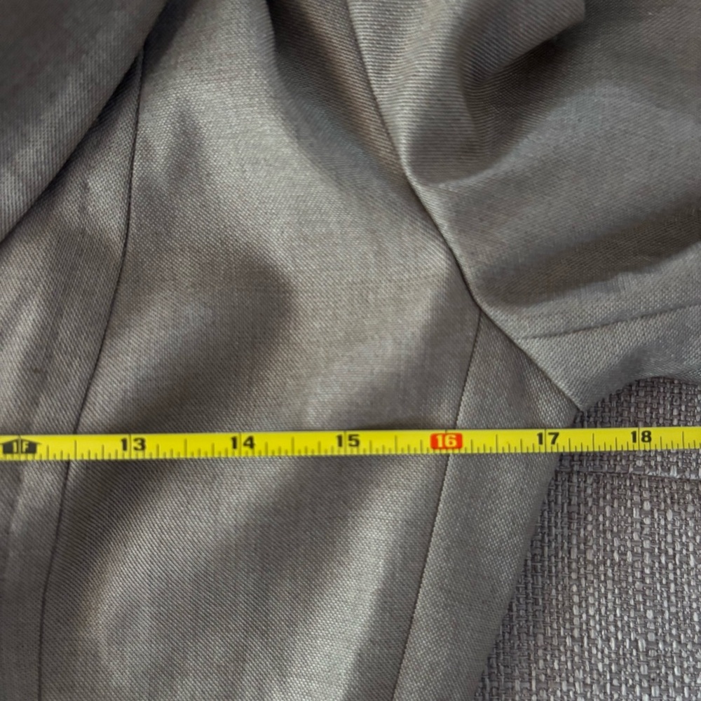 MaxMara Wool Silk Blend Taupe Tan Double Button Fitted Women’s Blazer Size 6 - Picture 10 of 10